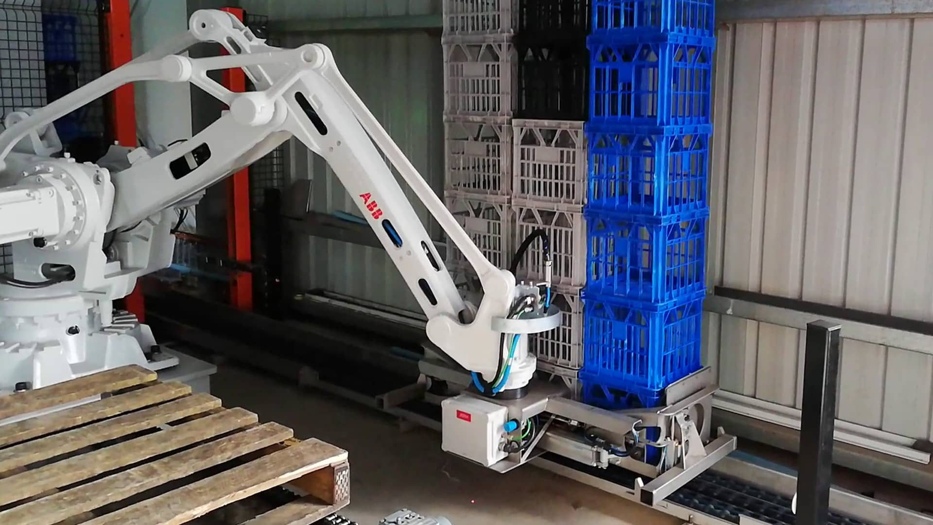 Robotic Crate Depalletizer